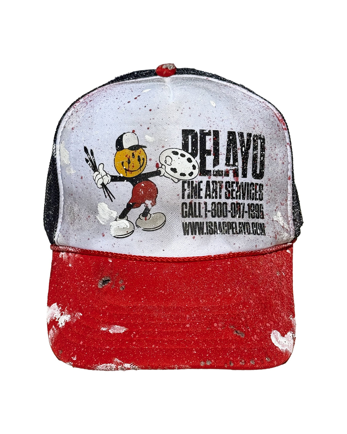 FINE ART SERVICE TRUCKER HAT (HAND PAINTED)