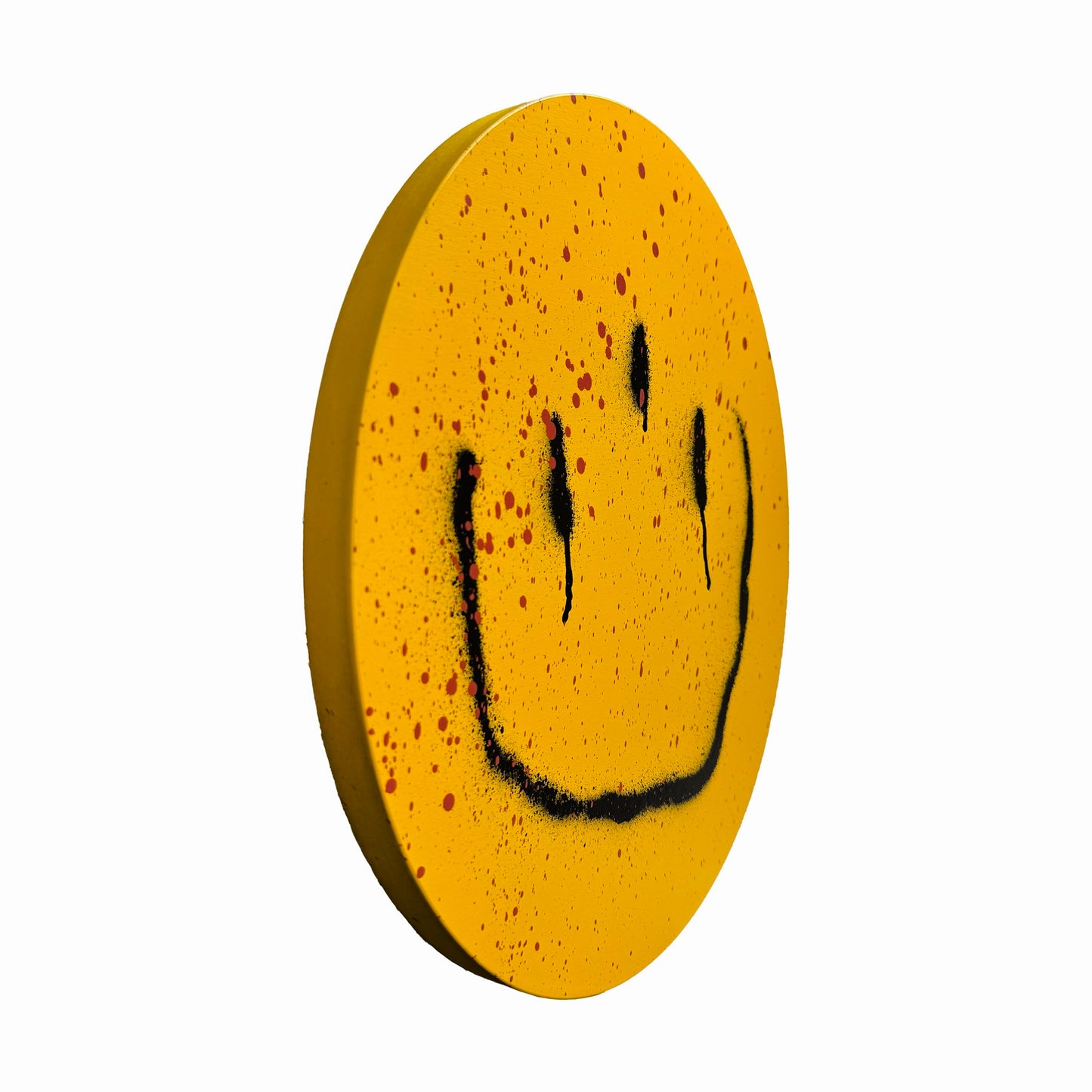 “Smiley cutout” painting
