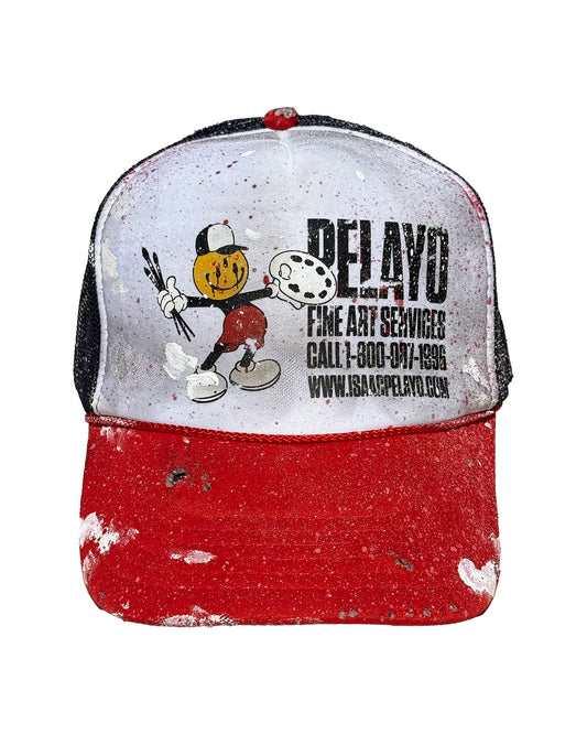 FINE ART SERVICE TRUCKER HAT (HAND PAINTED)